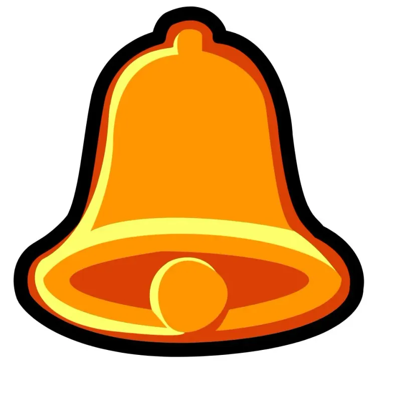Golden bell icon, a traditional slot reel symbol
