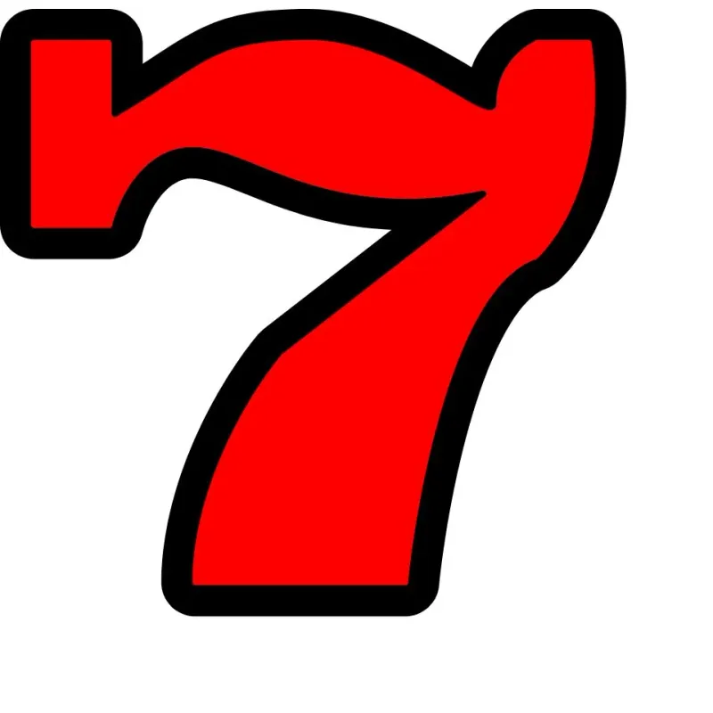 Bold red number seven, the lucky slot reel symbol