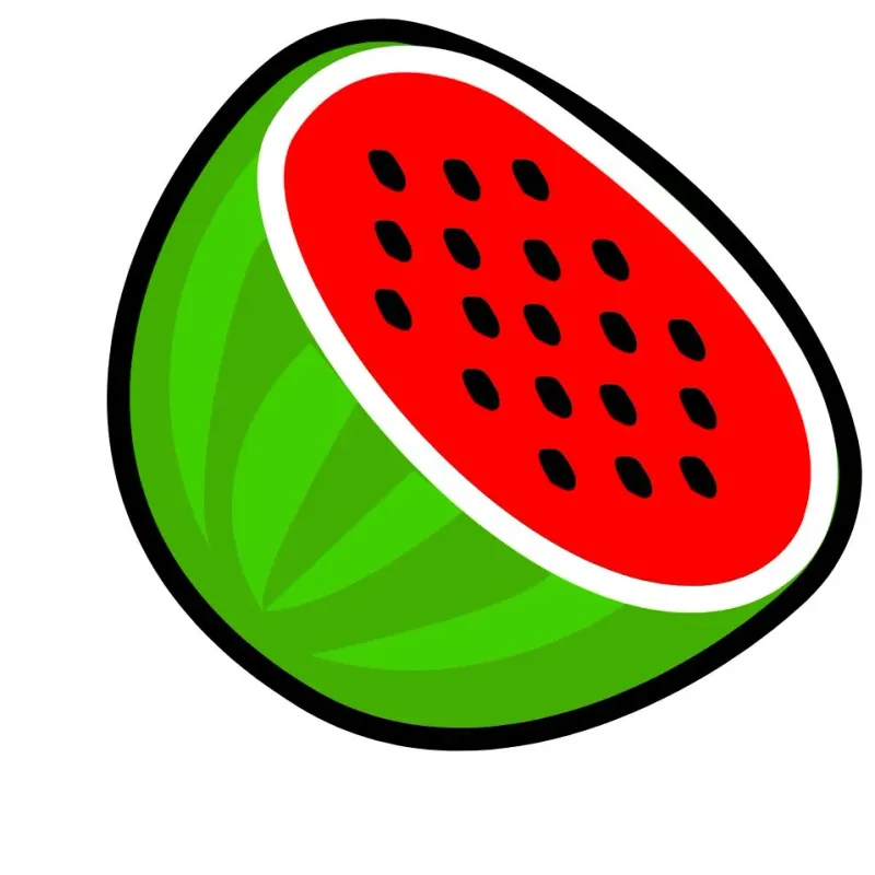 Watermelon slice icon used as a fruit slot symbol