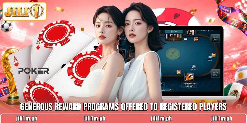 Generous reward programs offered to registered players